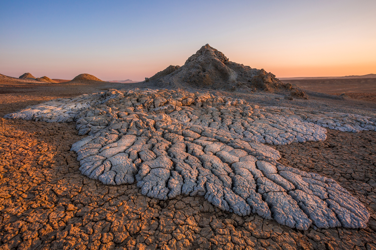 Mud Volcanoes Gobustan Desert National Park Baku Azerbaijan Caucasus